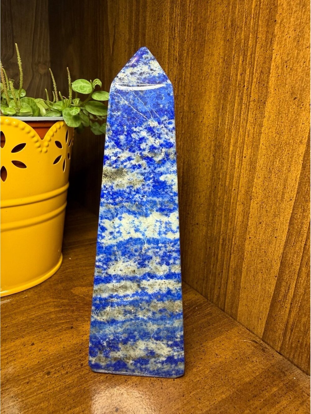 Lapis Lazuli Obelisk Crystal Tower - 153g of Natural Beauty